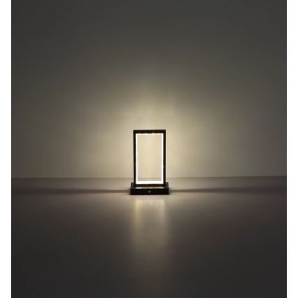 Globo - Dimbaar LED touch tafellampje LED/3W/3,7V 2700K/4000K/6500K 1800 mAh USB zwart