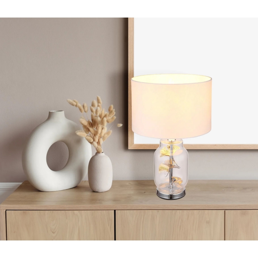 Globo - Lampe de table 1xE27/40W/230V blanc