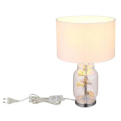 Globo - Lampe de table 1xE27/40W/230V blanc