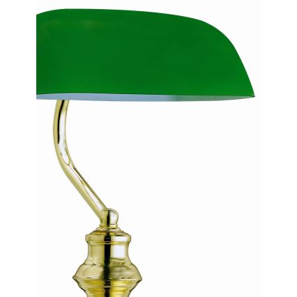 GLOBO 2491 - lampe de table ANTIQUE 1xE27/60W vert - or