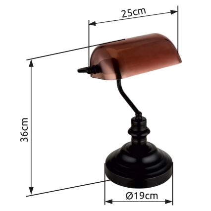 Globo - Lampe de table 1xE27/60W/230V