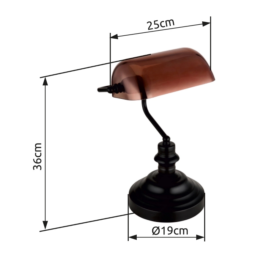 Globo - Lampe de table 1xE27/60W/230V