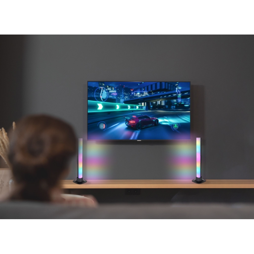 Globo RGB- SET 2x LED RGB Dimbaar tafellamp 2in1 LED/2W/5V USB Wi-Fi Tuya