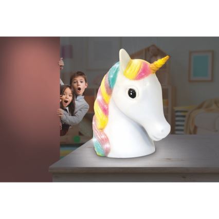 Globo - Veilleuse LED pour enfants LED/1W/230/4,5V 3xAA licorne