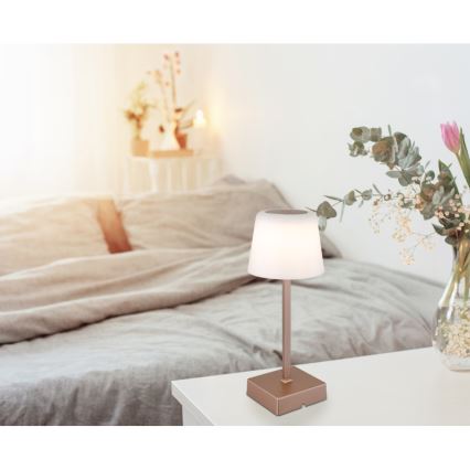 Globo - Lampe de table tactile LED dimmable LED/2W/5V 3000/4500/6500K 800 mAh beige
