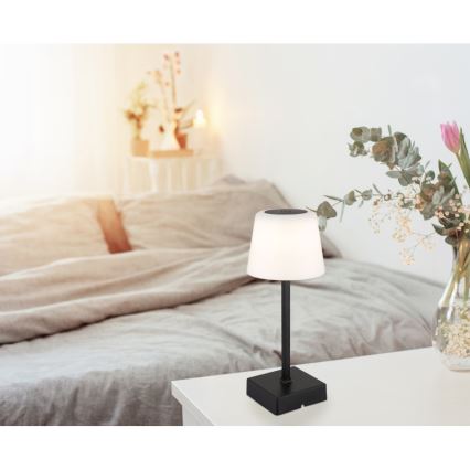 Globo - Lampe de table tactile LED dimmable LED/2W/5V 3000/4500/6500K 800 mAh noire
