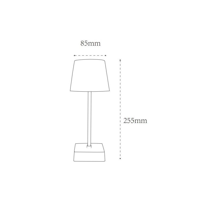 Globo - LED dimbare touch bureaulamp LED/2W/5V 3000/4500/6500K 800 mAh zilver