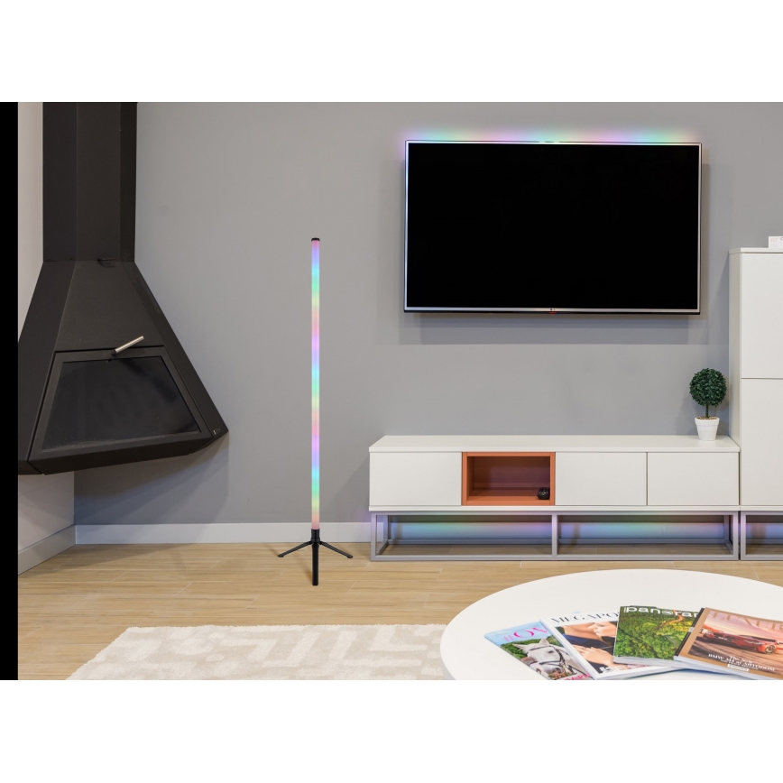 Globo - Lampadaire RGB à intensité variable LED/7W/5V + Télécommande