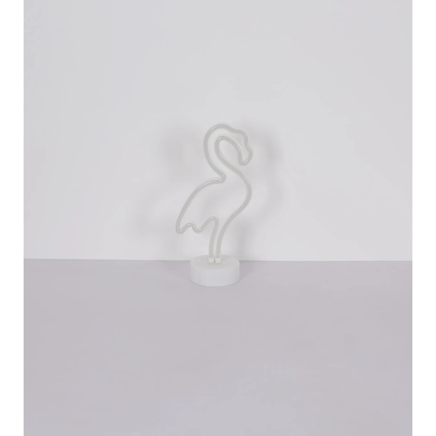 Globo - Décoration de table LED Néon LED/2W/3xAA flamant rose