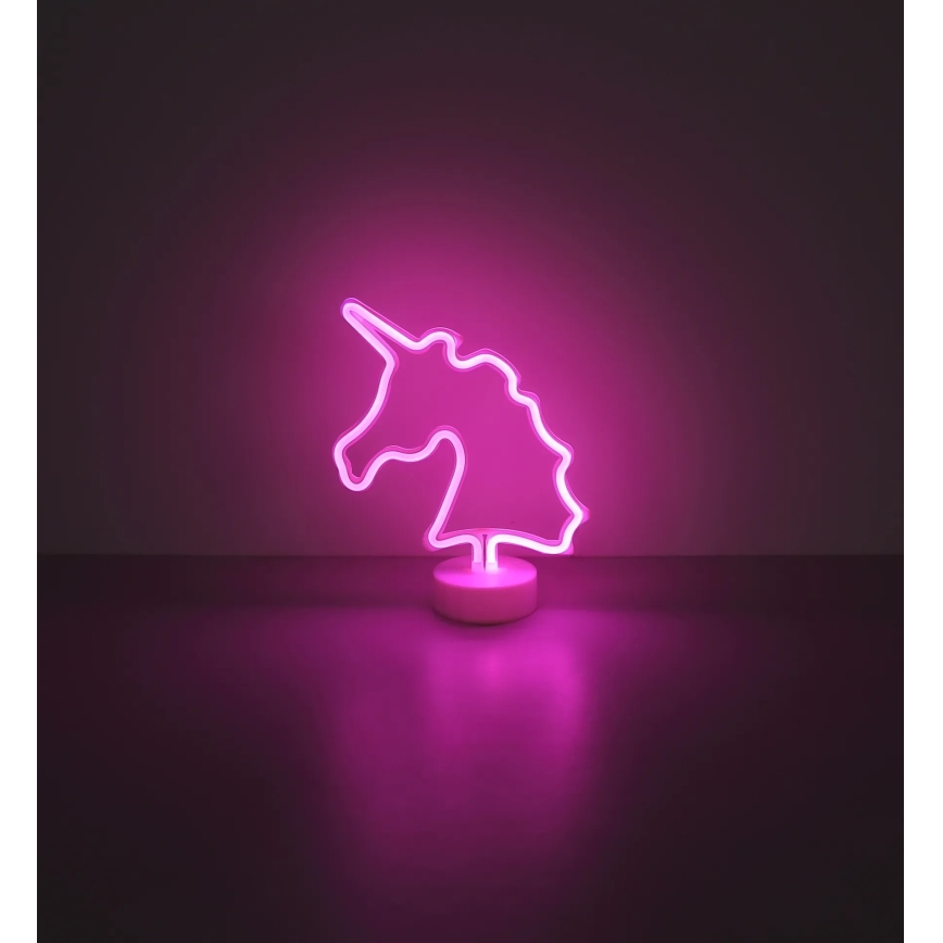 Globo - Décoration de table LED néon LED/2W/3xAA licorne