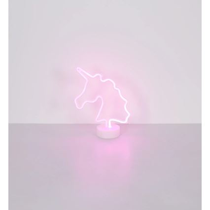 Globo - Décoration de table LED néon LED/2W/3xAA licorne