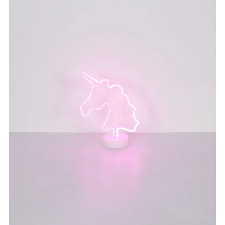 Globo - Décoration de table LED néon LED/2W/3xAA licorne