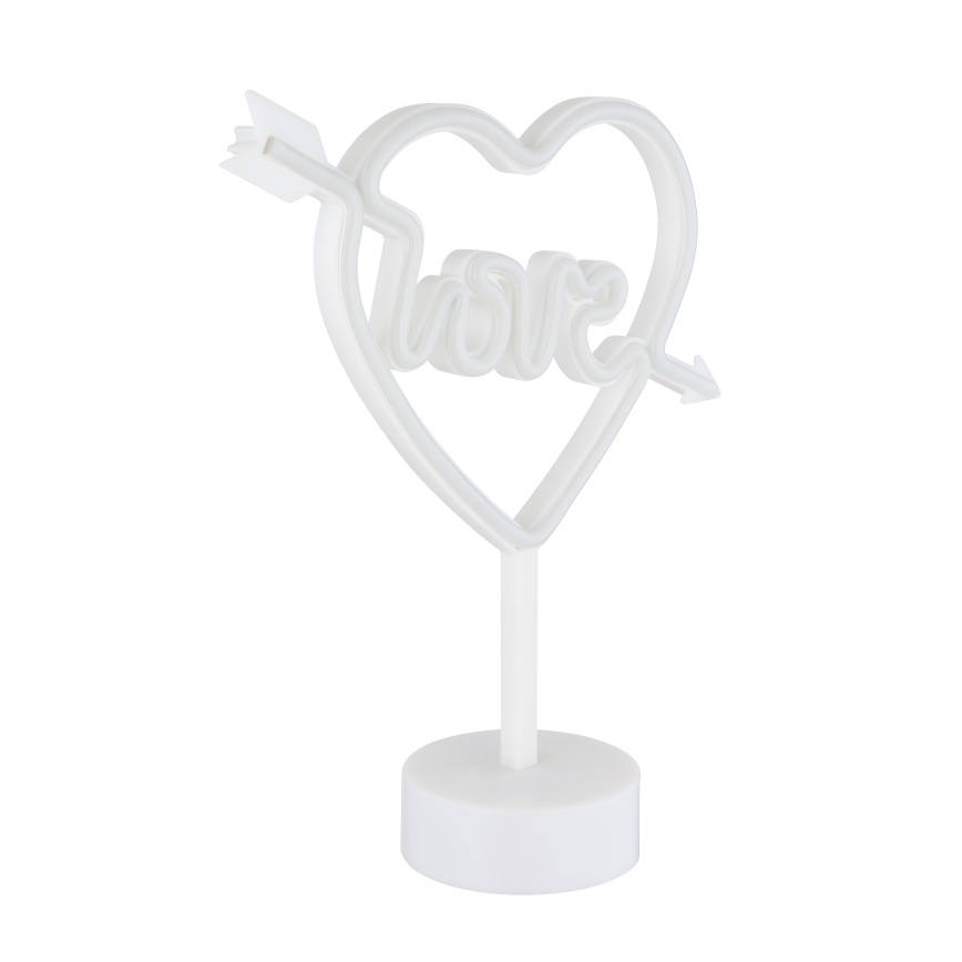 Globo - LED Neon tafel decoratie LED/2W/3xAA hart