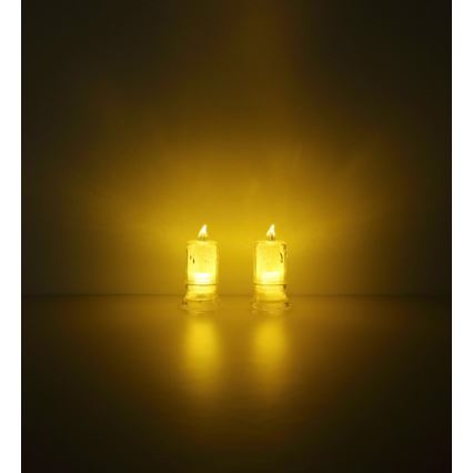 Globo - SET 2x LED-kaars LED/0,25W/3xLR1130