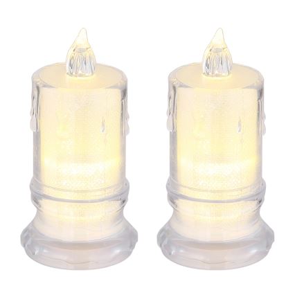 Globo - SET van 2x LED-kaars LED/0,25W/3xLR1130