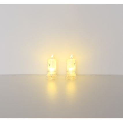 Globo - SET van 2x LED-kaars LED/0,25W/3xLR1130