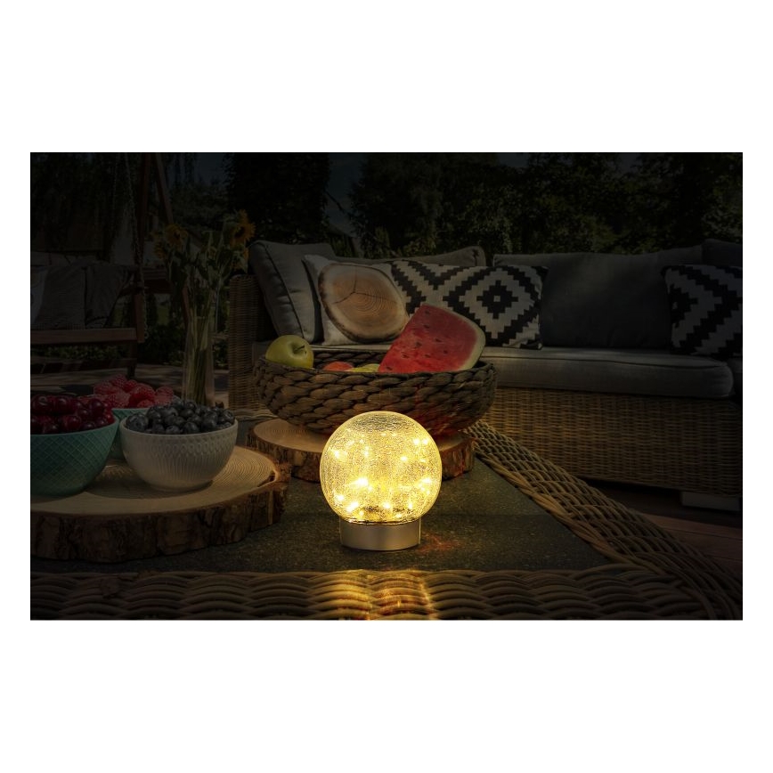 Globo - LED Decoratieve oplaadbare tafellamp 25xLED/0,06W/5V 600 mAh IP44