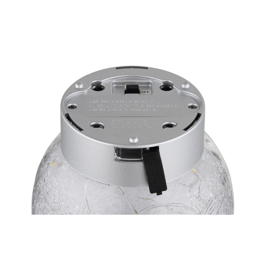 Globo - LED Decoratieve oplaadbare tafellamp 25xLED/0,06W/5V 600 mAh IP44