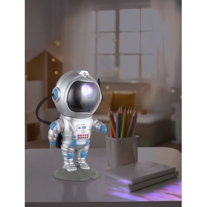 Globo - Lampe de table RGB LED/4,5W/5V astronaute argent