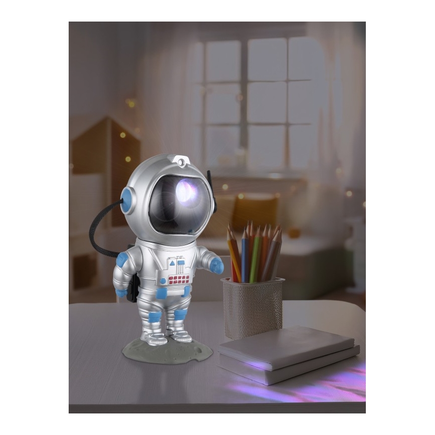 Globo - Lampe de table RGB LED/4,5W/5V astronaute argent