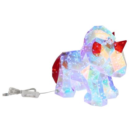 Globo - Décoration de table LED/3W/5V USB Licorne