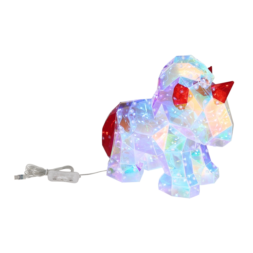 Globo - Décoration de table LED/3W/5V USB Licorne