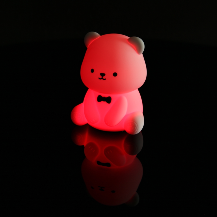 Globo - Veilleuse enfant rechargeable LED RGBW dimmable LED/1W/5V 1200 mAh motif ours
