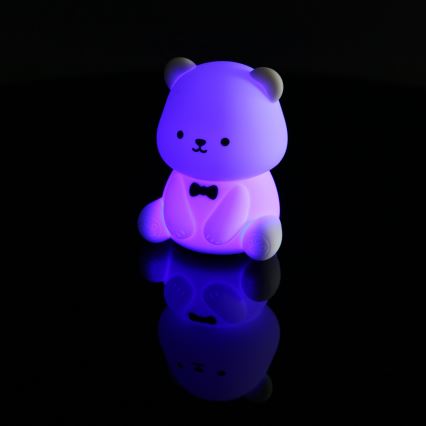 Globo - Veilleuse enfant rechargeable LED RGBW dimmable LED/1W/5V 1200 mAh motif ours