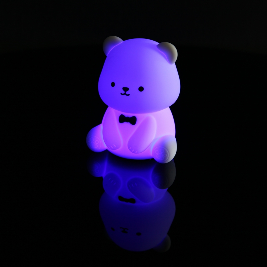 Globo - Veilleuse enfant rechargeable LED RGBW dimmable LED/1W/5V 1200 mAh motif ours