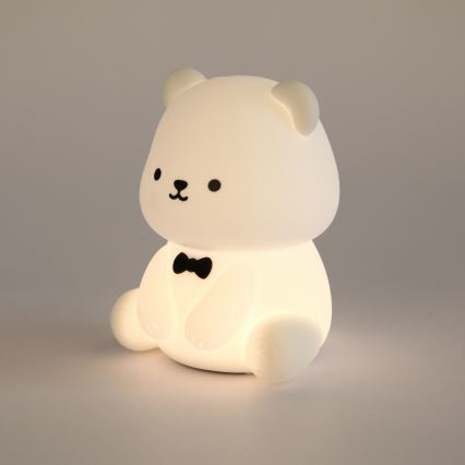Globo - Veilleuse enfant rechargeable LED RGBW dimmable LED/1W/5V 1200 mAh motif ours