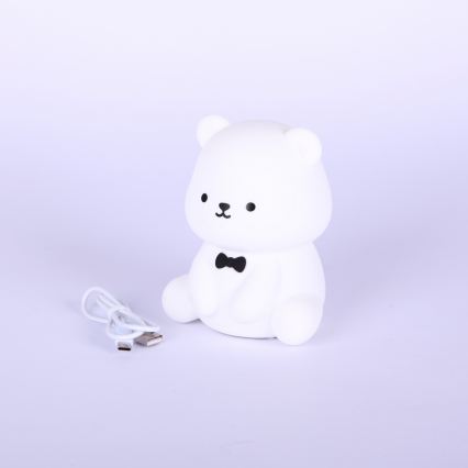 Globo - Veilleuse enfant rechargeable LED RGBW dimmable LED/1W/5V 1200 mAh motif ours