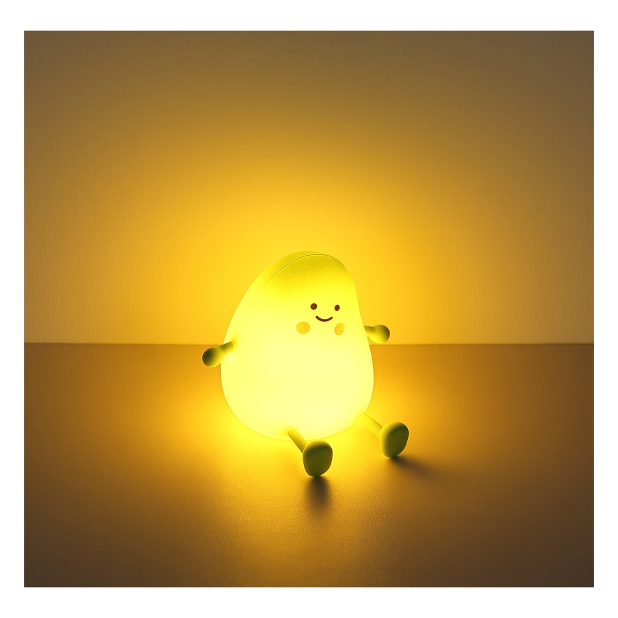 Globo - RGBW LED dimbaar oplaadbaar nachtlampje voor kinderen, LED/2W/5V, 1200 mAh, mango