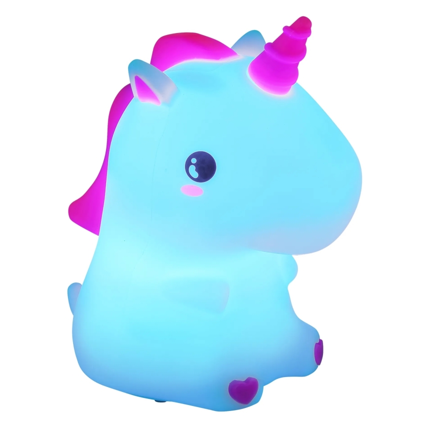 Globo - Veilleuse de nuit rechargeable pour enfants LED RGBW dimmable LED/1,5W/5V 1200 mAh licorne