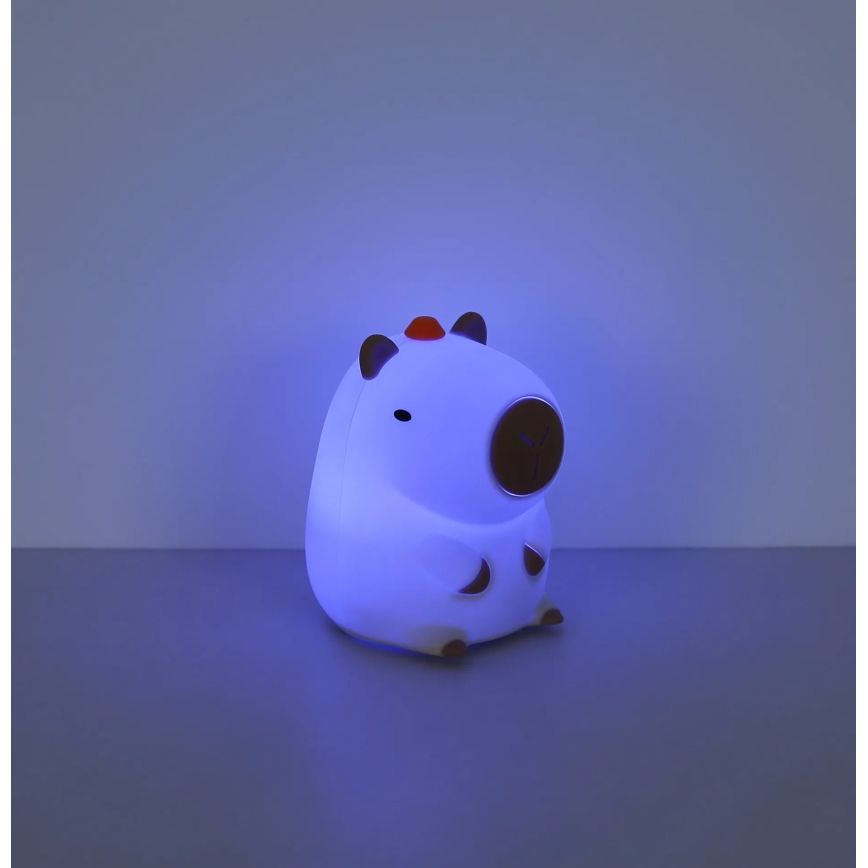 Globo - Veilleuse rechargeable pour enfants LED RGBW dimmable LED/1,5W/5V 1200 mAh capybara