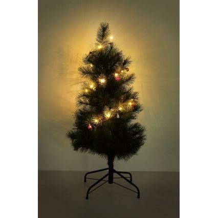 Globo - LED-lichtsnoer 20xLED/2xAA 2,2 m warm wit