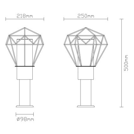 Globo - Buitenlamp 1xE27/15W/230V IP44