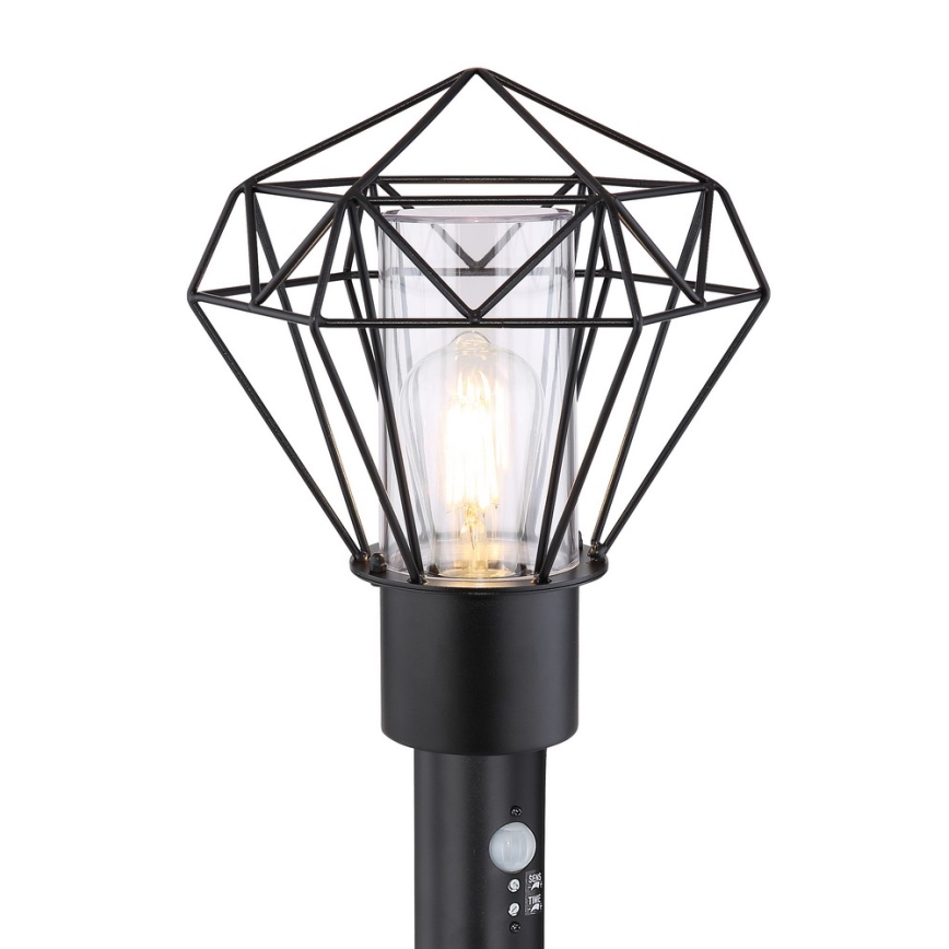 Globo - Buitenlamp met sensor 1x E27 / 15W / 230V IP44