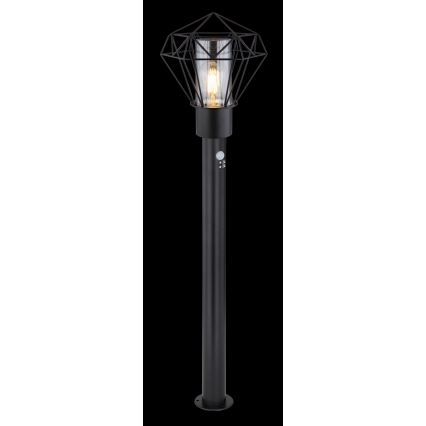 Globo - Buitenlamp met sensor 1x E27 / 15W / 230V IP44