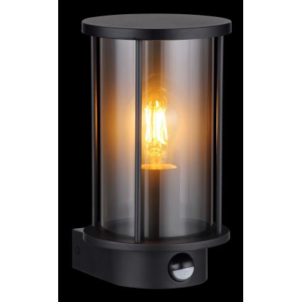 Globo - Wandlamp voor buiten met sensor 1xE27/60W/230V IP54