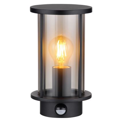 Globo - Wandlamp voor buiten met sensor 1xE27/60W/230V IP54