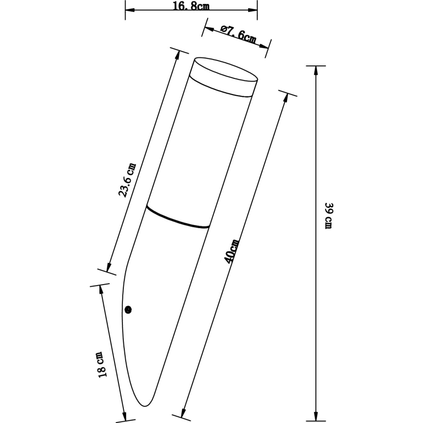 Globo - Applique murale extérieure 1xE27/23W/230V IP44