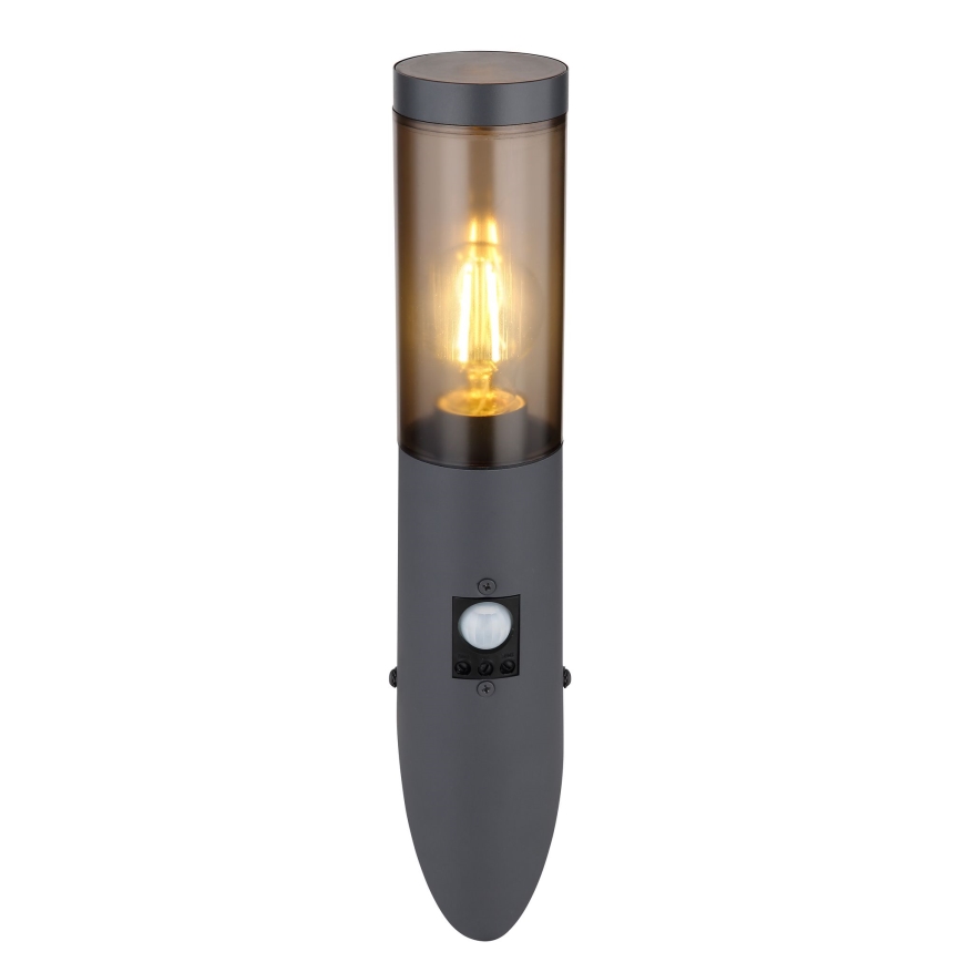 Globo - Wandlamp voor buiten met sensor 1xE27/15W/230V IP44