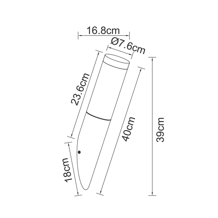 Globo - Applique murale extérieure avec détecteur 1xE27/15W/230V IP44