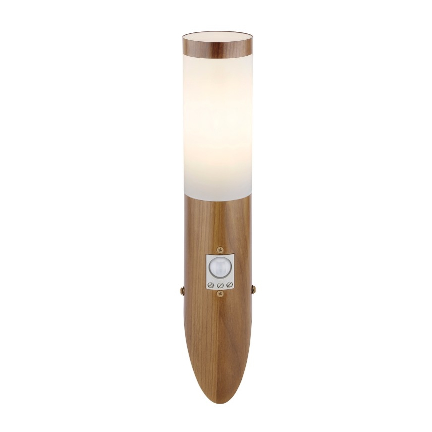 Globo - Wandlamp voor buiten met sensor 1xE27/15W/230V IP44