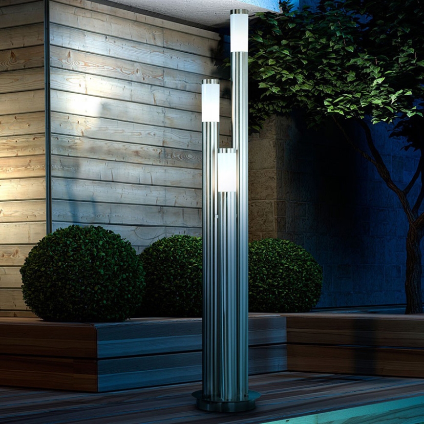 Globo - Buitenlamp 3xE27/60W/230V 170 cm IP44
