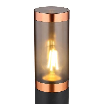 Globo - Buitenlamp 1xE27/23W/230V IP44 110 cm zwart/koper