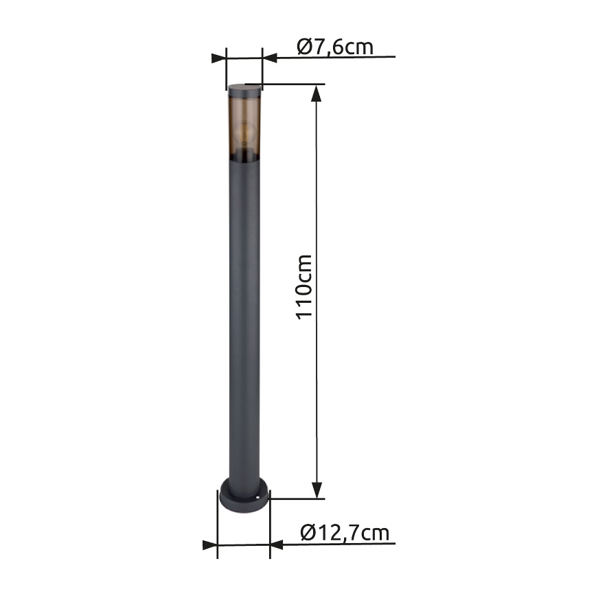 Globo - Buitenlamp 1xE27/23W/230V 110 cm IP44