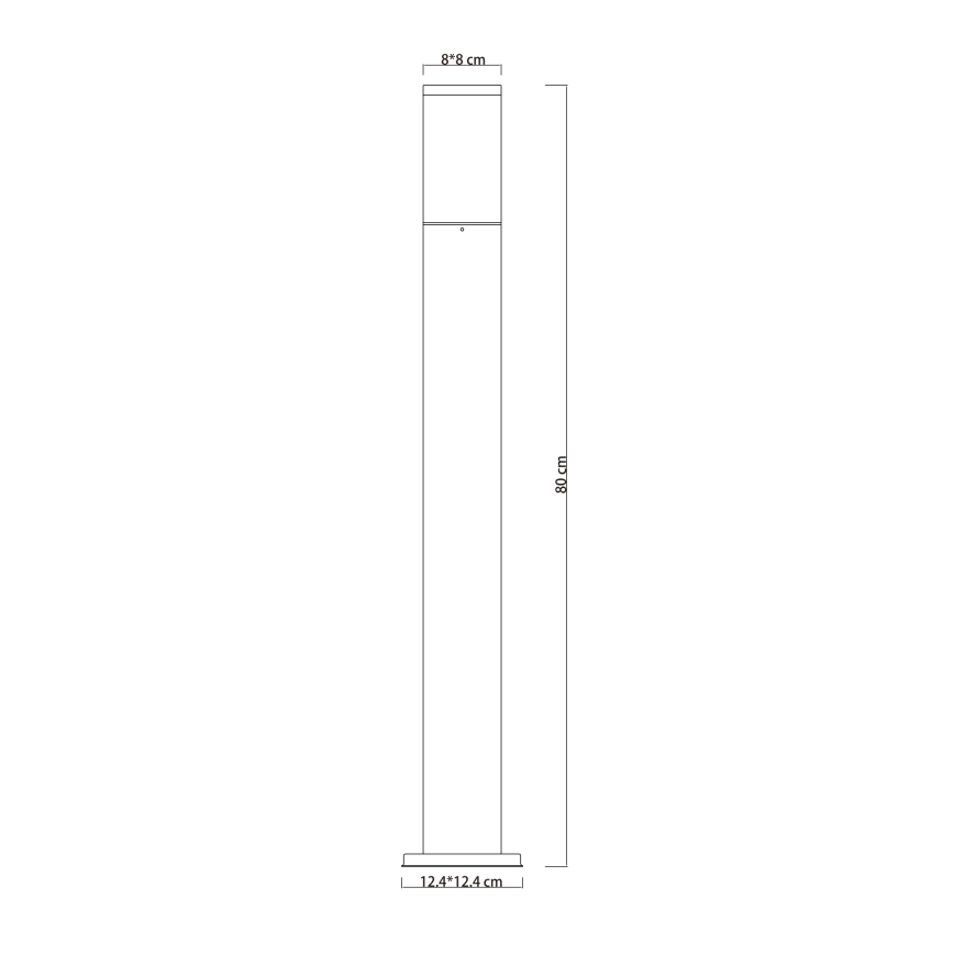 Globo - Buitenlamp 1xE27/15W/230V 80 cm IP44