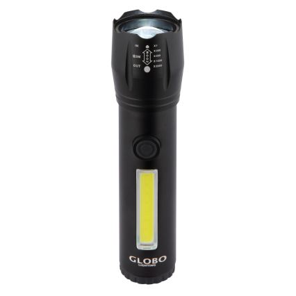 Globo - Lampe torche rechargeable LED/3W/5V + COB/3W 5500K 1200 mAh