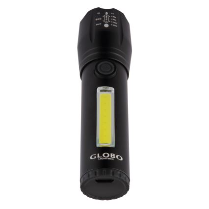 Globo - Lampe torche rechargeable LED/3W/5V + COB/3W 5500K 1200 mAh